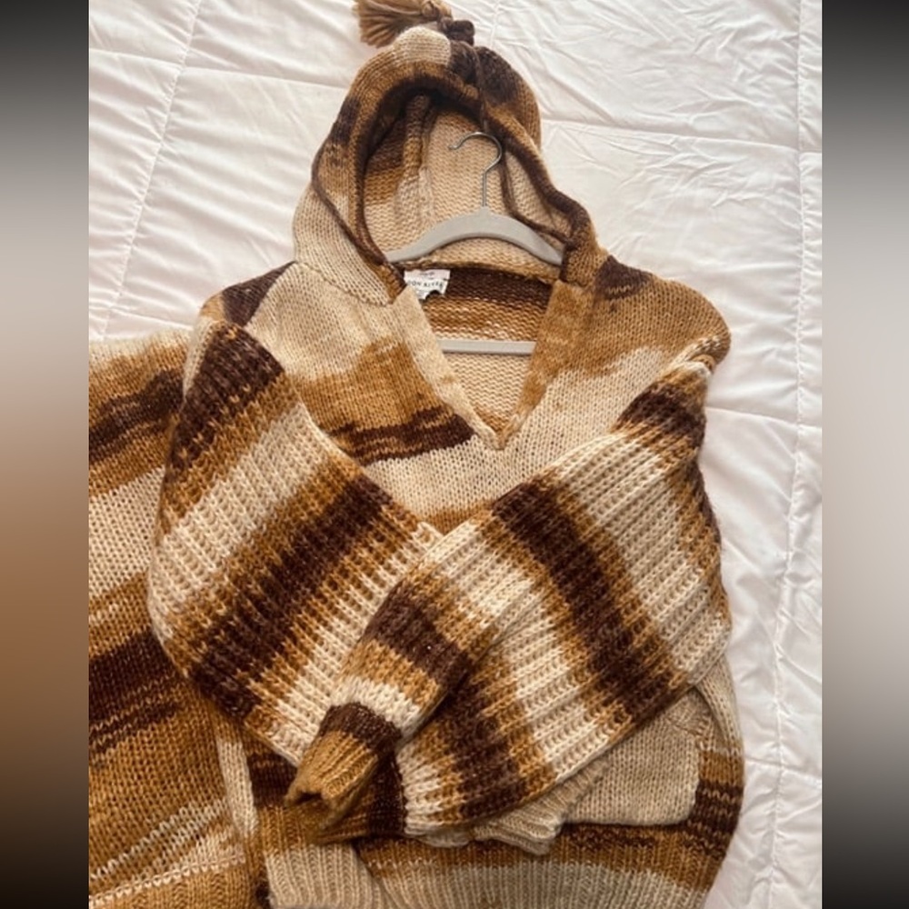 Moon River cozy striped sweater set size small - Picture 2 of 4